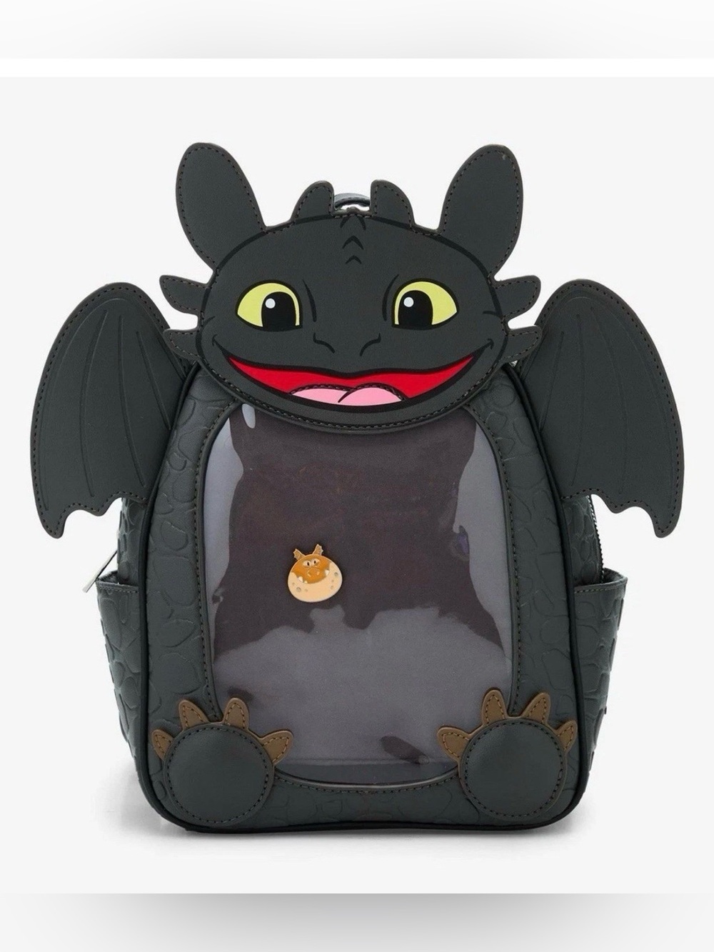 NWT How To Train Your Dragon Toothless Pin Collector Mini Backpack